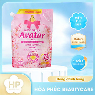Nước Giặt Xả 5 Trong 1 Lưu Hương 72h 2 Mùi Hương Avatar (Túi 3kg)
