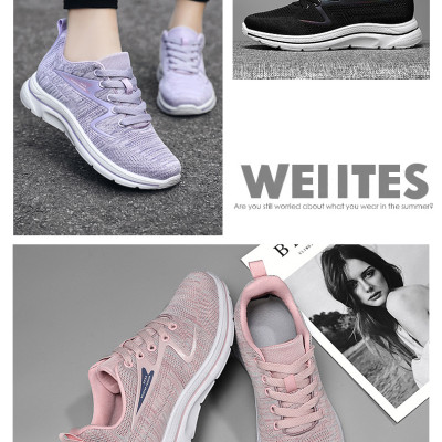 Giày thể thao nữ, giày chạy bộ đế êm nhẹ, thoáng khí đế cao su đúc, chống trơn trượt hạn chế mòn  – GNU1004A