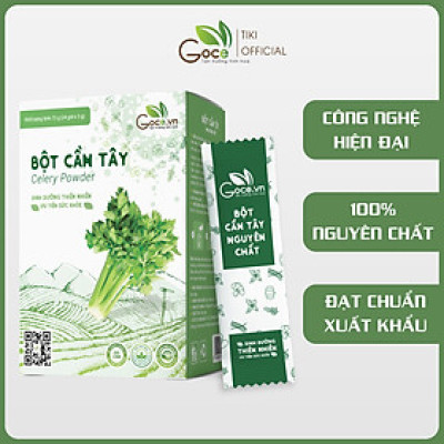 Bột cần tây nguyên chất Goce - 72g (24 gói x 3g) - Tan mỡ giảm cân