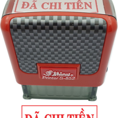 Con dấu Đã Chi Tiền - Shiny S852 mực đỏ