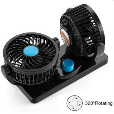 Quạt Đôi Cho Xe Ô tô Chạy điện DC 12v an toàn, tiện lợi