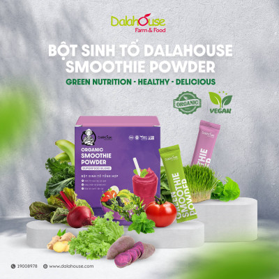 Bột Sinh Tố Tổng Hợp Organic Smoothie Powder Dalahouse - Bổ Sung Dinh Dưỡng Từ Rau Củ