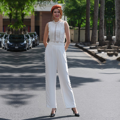 Áo Croptop Nữ Ôm Eo Áo Ren Nữ Cao Cấp Thời trang Thiết kế Hity TOP133 (Trắng Kim Cương)