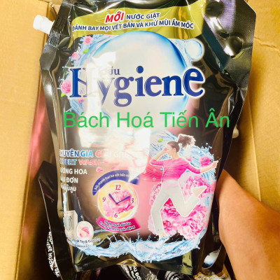 Nước Giặt Xả Đậm Đặt HYGIENE Túi 1800ml Sạch mọi viết bẩn - hương thơm tươi mát cả ngày dài - chính ngạch