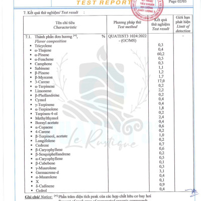 Tinh Dầu Cây Bách - 100% Nguyên Chất Hữu Cơ - Le Rustique - Tinh Dầu Bản Địa Pháp