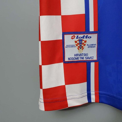Áo Bóng Đá Retro Tuyển Croatia 1998 - Sân Khách bản cao cấp vải Cotton Polyester
