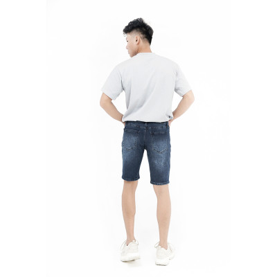Quần Short Jeans Nam Rách Cao Cấp HUNTER X-RAYS Form Slimfit Thun Màu Xanh S62
