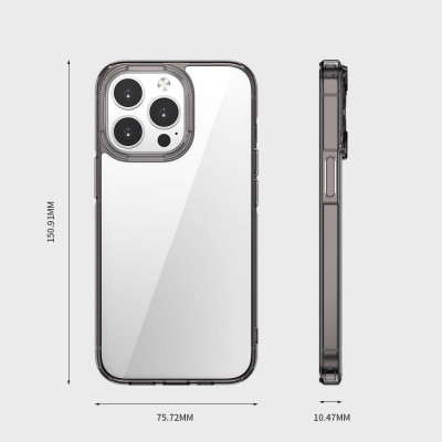 Ốp lưng trong cứng viền dẻo cho iPhone 16 / 16 Plus / 16 Pro / 16 Pro Max chống sốc chống ố , bảo vệ camera - Hàng chính hãng
