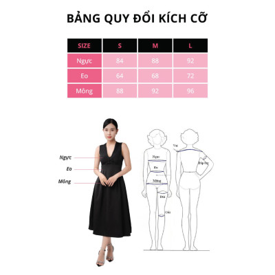 Đầm xoè MINA thiết kế cổ yếm mini chữ A chất liệu Cotton lạnh dễ thương - MN176