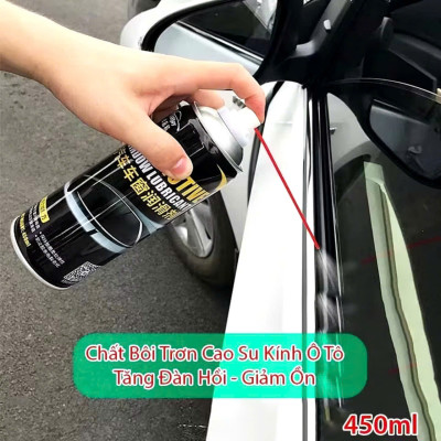 Xịt Dưỡng Gioăng Cao Su Ô Tô [AUTOMOTM] 450ml – Bôi Trơn, Chống Kẹt Cửa Kính Hiệu Quả