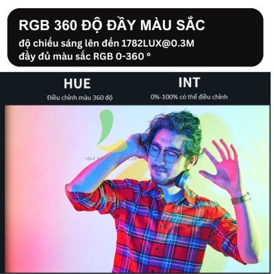 Đèn hỗ trợ quay phim chụp ảnh ULANZI VIJIM VL196 RGB - Đèn LED đổi màu RGB với 20 hiệu ứng ánh sáng nổi bật - Hàng nhập khẩu