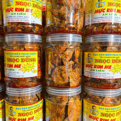 Đặc sản Phan Thiết - Mực Rim Me Đã Chế Biến Ăn Liền Gói 50 Gram Sản Phẩm Trải Nghiệm Là Món Ăn Ngon Ơi Là Ngon. Hạn Sử Dụng 6 Tháng Kể Từ Ngày Đặt Hàng - OCOP 4 Sao