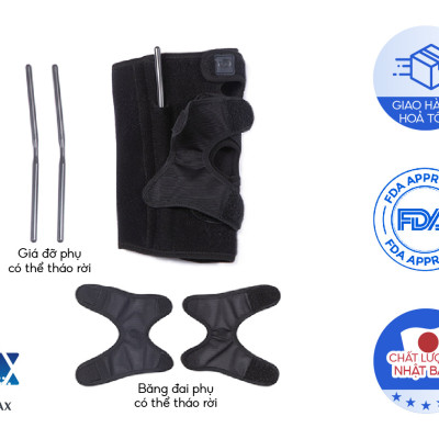 Đai Định Hình Đầu Gối Loại cứng Phiten Metax Supporter Knee Firm AP232003/AP232004/AP232005