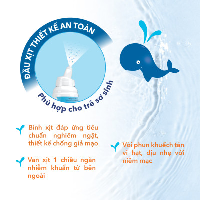 COMBO 2 CHAI XỊT MŨI MARIMER BABY DAILY NASAL HYGIENE – VỆ SINH MŨI HÀNG NGÀY CHO TRẺ SƠ SINH