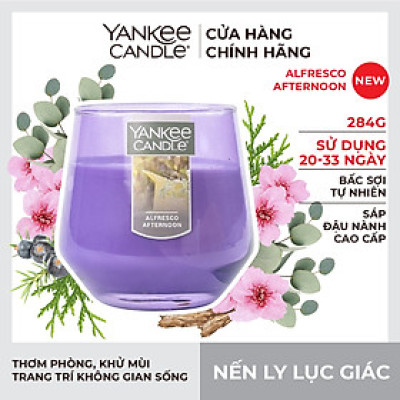 Nến Ly Lục Giác Sáp Đậu Nành 284gram từ Yankee Candle - Alfresco Afternoon