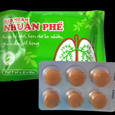 Combo 10 vỉ kẹo ngậm ho nhuận phế Kingphar, vỉ 6 viên