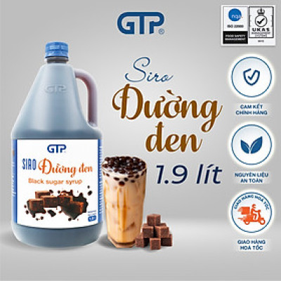Siro Đường Đen GTP - Chuyên dùng pha chế: Trà sữa, Trà trái cây, Cocktail, Mocktail…
