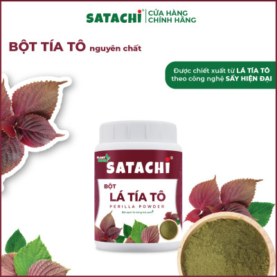Bột Tía Tô SATACHI nguyên chất. Hỗ trợ gout, rối loạn mỡ máu, giải cảm, đẹp da. Hộp 68g và 218g