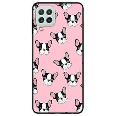 Ốp lưng dành cho Samsung A22 - Samsung S21 FE mẫu Họa Tiết Pulldog Nền Hồng