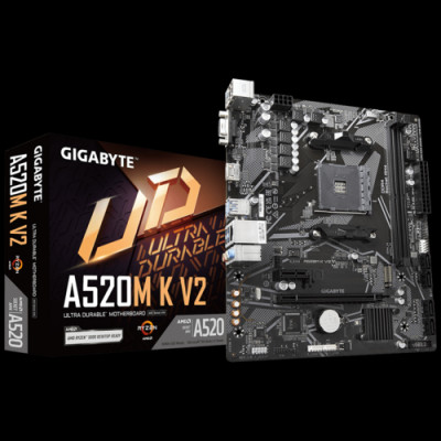 Bo Mạch Chủ Main Gigabyte A520M K V2 Socket AM4 - Hàng Chính Hãng