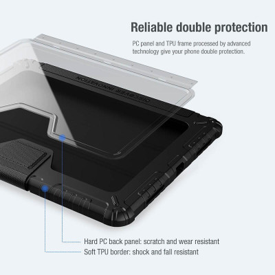 bao da Nillkin cho ipad Pro 12.9, Air 4 / Air5 / 11 Pro, ipad Gen 7/8/9, ipad gen 10 10.9 có nắp bảo vệ camera - Hàng chính hãng