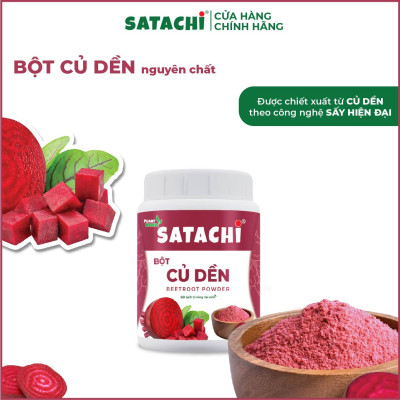 Bột Củ Dền nguyên chất SATACHI. Bổ sung sắt, thanh lọc cơ thể. Hộp 68g