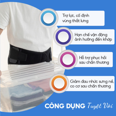 Đai lưng cột sống Phiten loại cứng supporter waist belt hard type AP229003/AP229004/AP229005