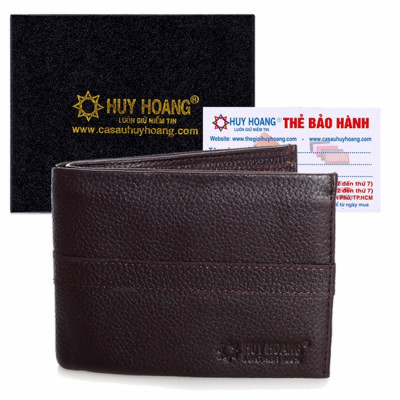 Bóp nam Huy Hoàng sọc ngang màu da, đen, nâu HJ2131-32-33