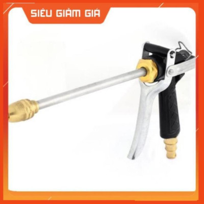 Bộ dây vòi xịt nước rửa xe, tưới cây . tăng áp 3 lần, loại 7m, 10m 206318 đầu đồng,cút đồng+ tặng móc khoá