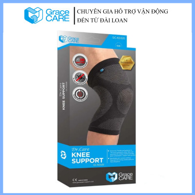 Đai Bó Cố Định Đầu Gối Grace Care KD320 – Vải Dệt 3D Thoáng Khí, Co Giãn, Hỗ Trợ Vận Động, Giảm Đau