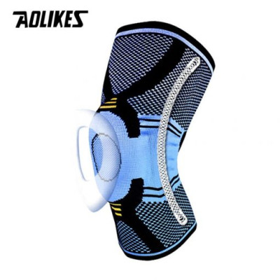 Đai bảo vệ đầu gối AOLIKES A-7725 trợ lực khớp gối với silicone đàn hồi sport knee protector