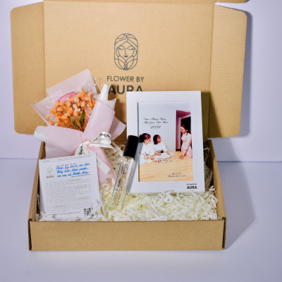 [ Quà Tặng 20.11] Combo Quà Tặng Nước hoa thiên nhiên Unisex 10ml Hoa và Đèn Tranh 3D Set quà tặng dịp 20/11 ý nghĩa