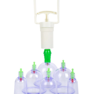 Bộ giác hơi Không Dùng Lửa với 12 ống hút chân không giá rẻ - NDHS-525-BGH (Trong suốt)