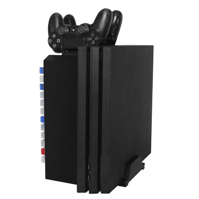 Bộ chân đế lưu trữ đa chức năng DOBE dành cho Bộ điều khiển đĩa trò chơi PS4 với Đế sạc bộ điều khiển kép