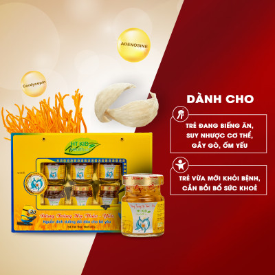 Đông Trùng Hạ Thảo Yến Kid Thiên Ân - Hộp 6 Hũ