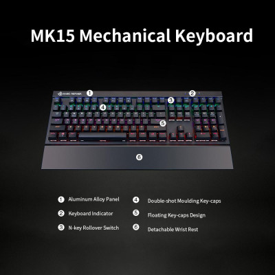 Bàn phím cơ chơi game Magic Refiner MK15 108 có dây