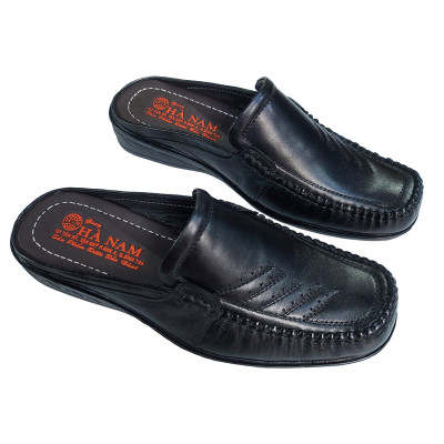 Dép Bít Mũi Nam Da Bò Thật TiTi ĐÔ Cao Cấp GSB2049