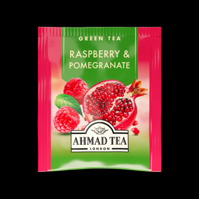 TRÀ XANH AHMAD ANH QUỐC - LỰU & MÂM XÔI (40g) - Raspberry & Pomegranate - Sự kết hợp hoàn hảo