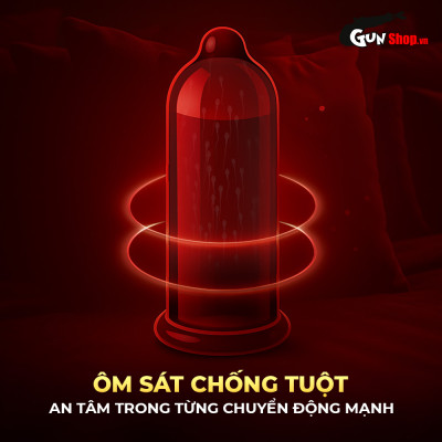 Bao cao su Shell Performax 6 in 1 kéo dài thời gian - Hộp 3 cái