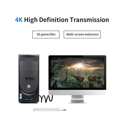 Cáp VENTION DP HD Cable 4K 1080P Dispayport Male to Male Adapter cho máy chiếu màn hình máy tính xách tay 5m / 16,40ft - 5m