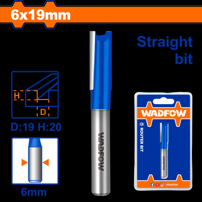 MŨI PHAY GỖ THẲNG 6X19MM WRG1406 WADFOW - HÀNG CHÍNH HÃNG