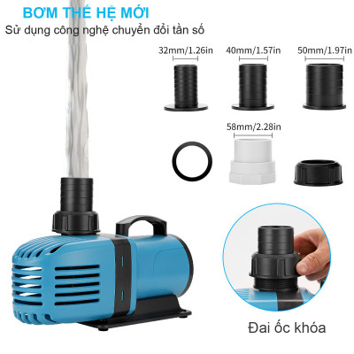 Máy bơm nước HB20000 ( 150W - 20000L/Hr) cao cấp bơm lọc nước bể cá, hồ cá Koi tiểu cảnh non bộ, sinh hoạt cao cấp 