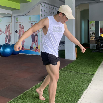 Áo ba lỗ thể thao Droparm muscle Tanktop  trắng_ zaibro