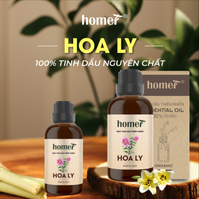 Tinh Dầu Hoa Ly Homer 100ml - Chính Hãng, Đạt Chuẩn Kiểm Định Cao Cấp - Tinh Dầu Xông Thơm Phòng, Thư Giãn, Khử Mùi hiệu quả