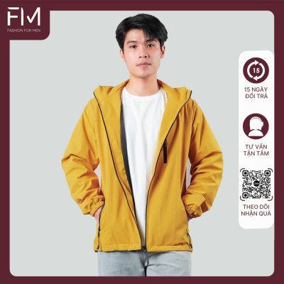 Áo khoác dù chống nắng nam, túi khóa kéo, nón có thể tách rời tiện lợi - FORMENSHOP - FMTHT050