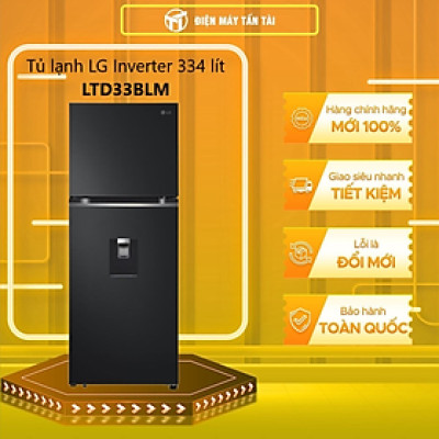 Tủ lạnh LG Inverter 334 lít LTD33BLM - HÀNG CHÍNH HÃNG - CHỈ GIAO HCM