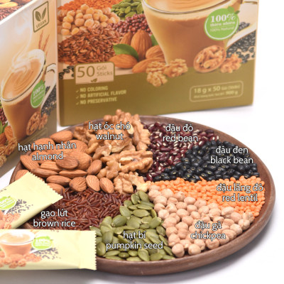 Bột ngũ cốc nảy mầm Tami không đường 900g TÂM MINH FOODS