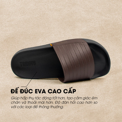 Tomoyo Dép Quai Ngang Da Microfiber Siêu Nhẹ TMD310