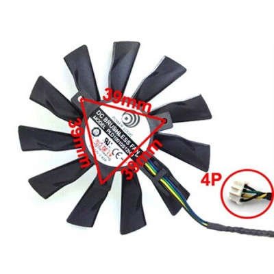 【 Ready stock 】GTX1060 GTX1070 R7-260X GPU Cooler Graphics Fan For Radeon R7 260X 2GD5 OC GeForce GTX 1060 GTX 1070 AERO MSI as Replacement