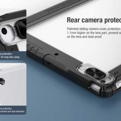 Bao da cao cấp cho iPad 10.2 inch 2019/2020 hàng chính hãng Nillkin Bumper Leather có nắp bảo vệ camera